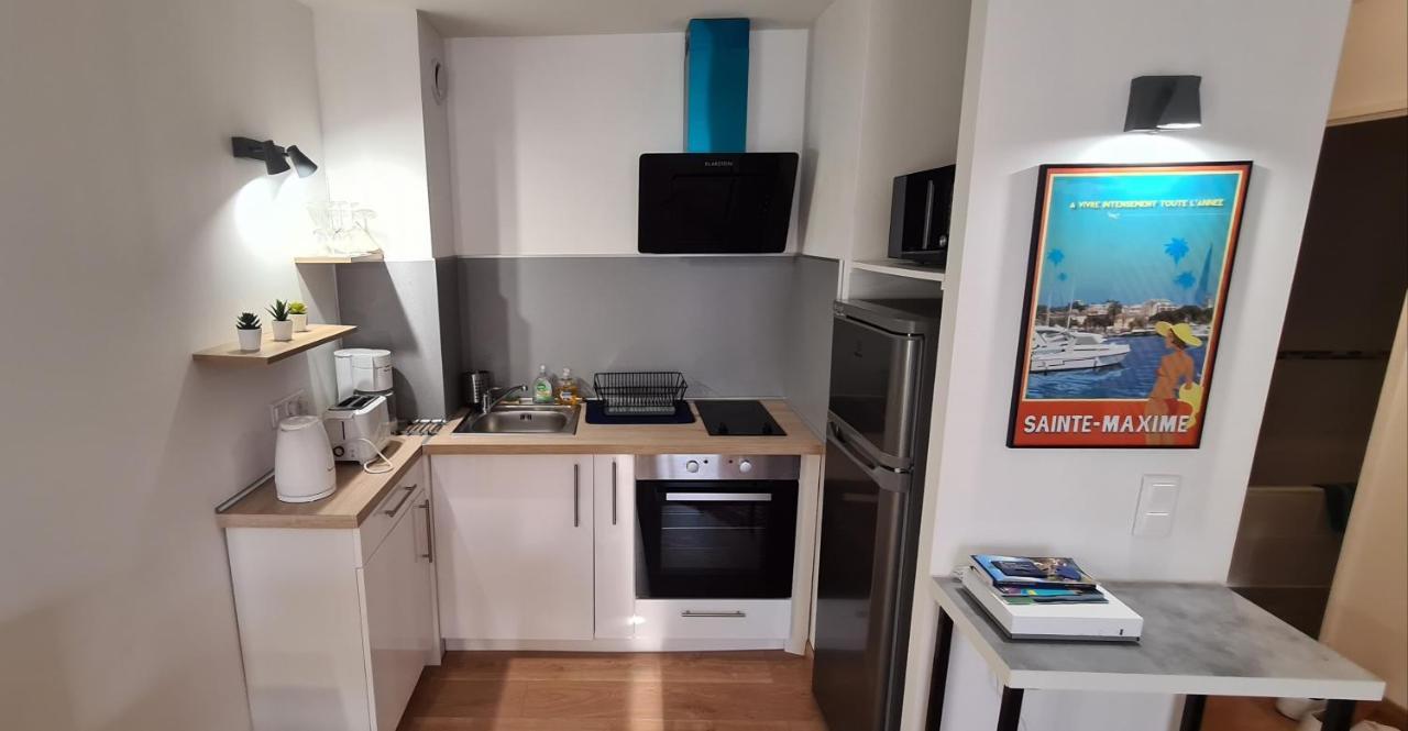 Perle Rare A 250M De La Plage ! Climatise Avec Parking, Balcon & Wifi Sainte-Maxime Ngoại thất bức ảnh