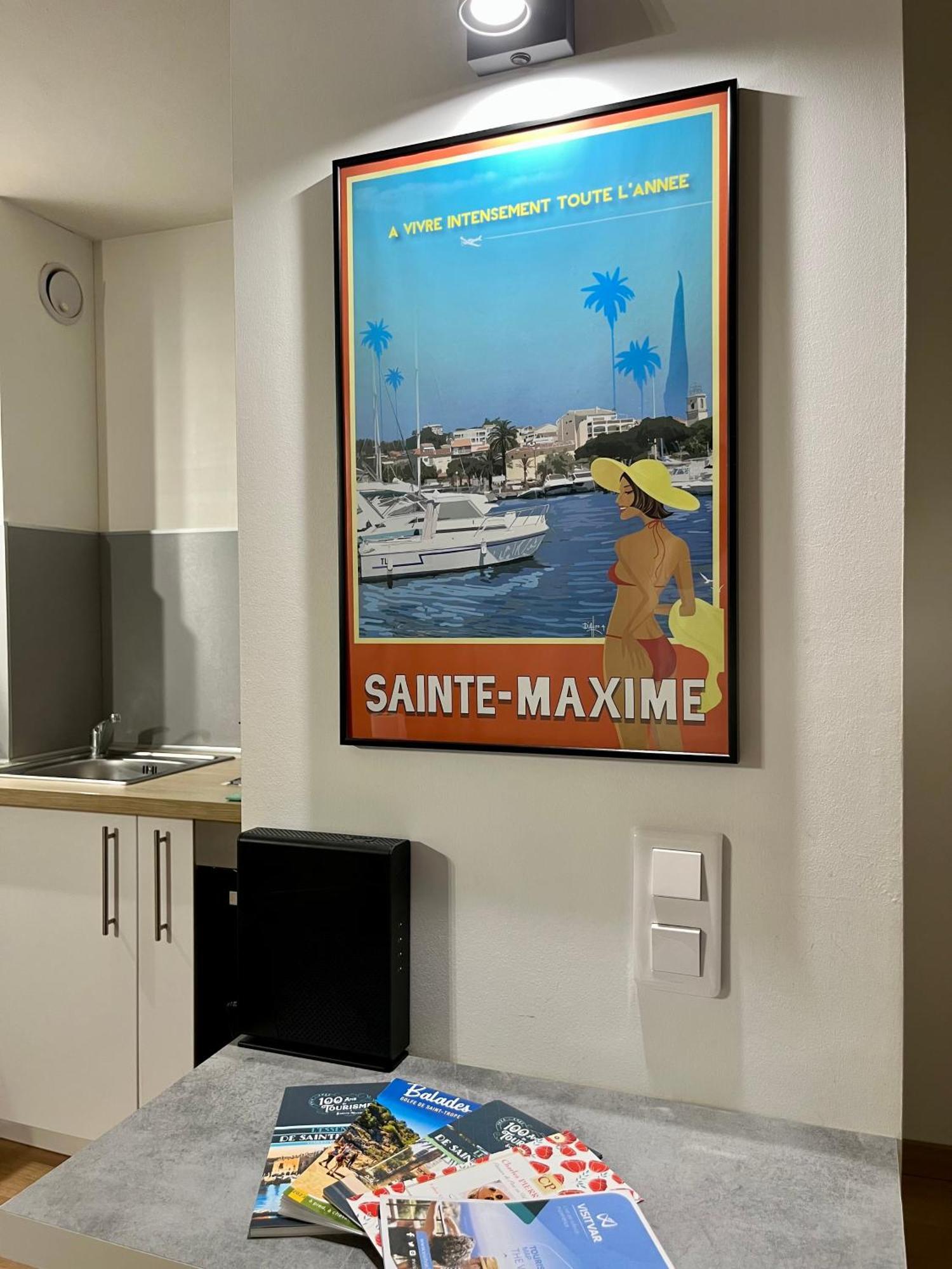 Perle Rare A 250M De La Plage ! Climatise Avec Parking, Balcon & Wifi Sainte-Maxime Ngoại thất bức ảnh