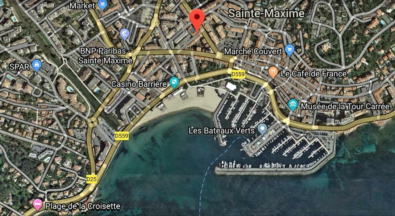 Perle Rare A 250M De La Plage ! Climatise Avec Parking, Balcon & Wifi Sainte-Maxime Ngoại thất bức ảnh